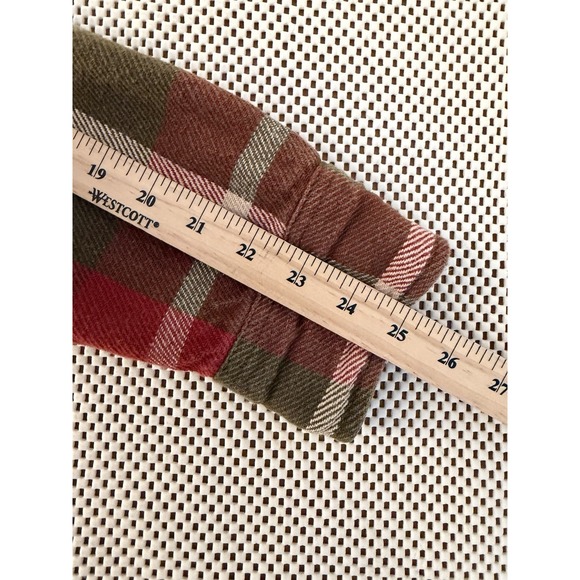 Flint And Tinder Mens Crossback Flannel Work Shirt Size Medium Button Up Shacket - Picture 7 of 8